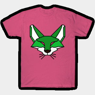 Geometric Green Fox T-Shirt